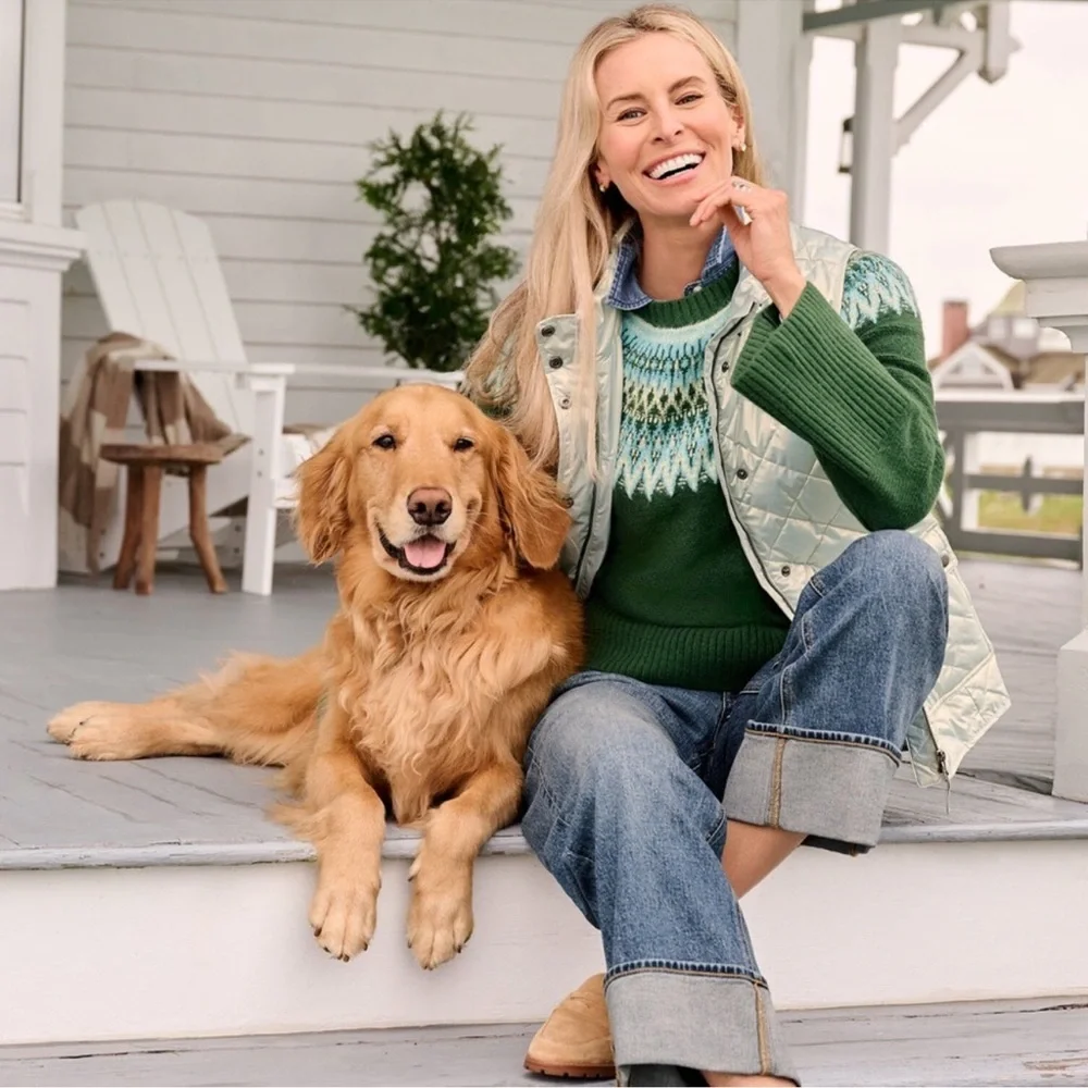 Talbots silver Quilted puffer Vest large - Picture 9 of 9